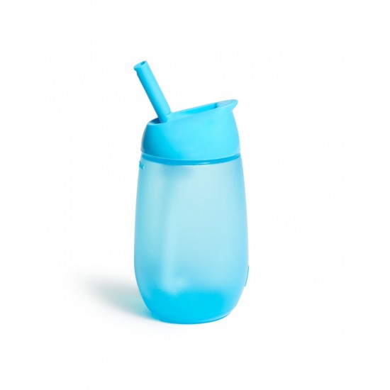 Munchkin παιδικό κύπελλο με καλαμάκι, Simple Straw cup, Blue
